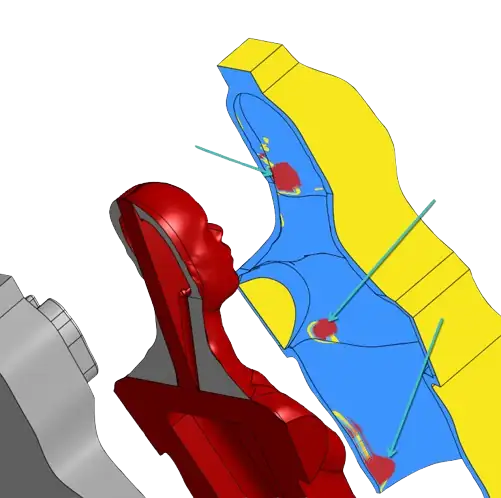 Undercut matrita