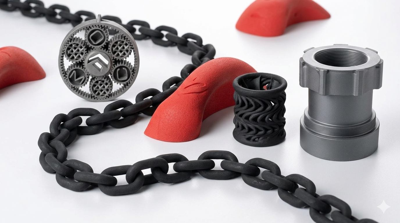 3D-printed SLS nylon PA12 parts – industrial-grade strength – CAPIB.RO